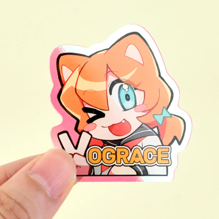 オリジナルオーロラアクリルピンバッジ