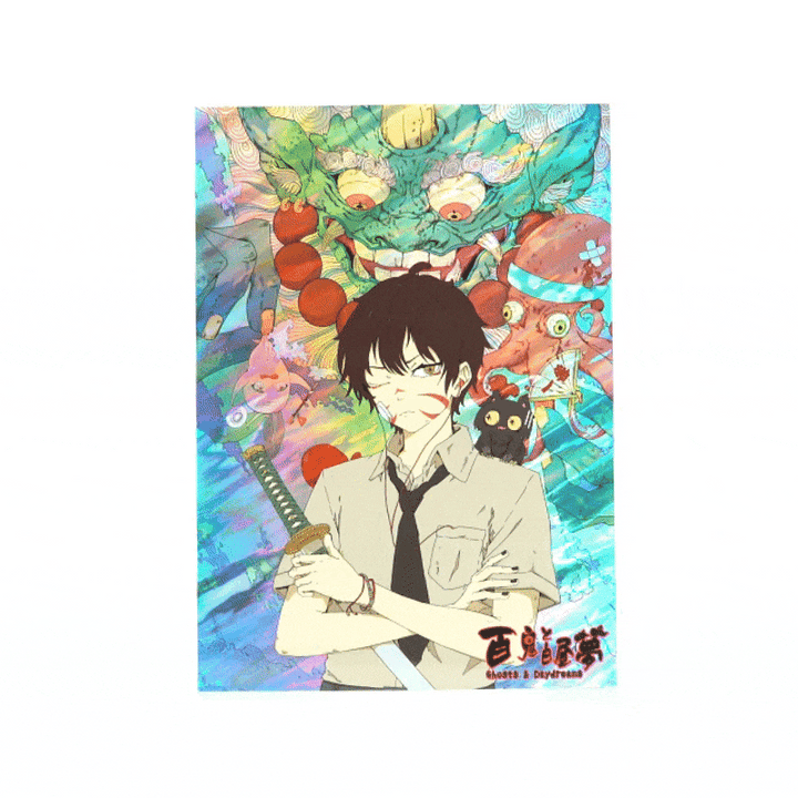 オリジナルコールド箔ホログラムポストカード