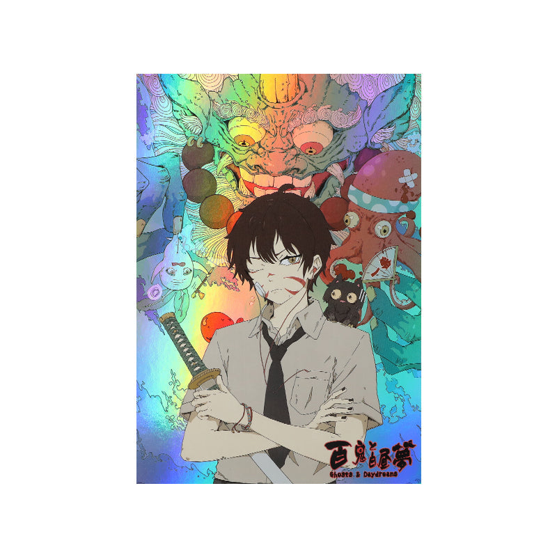 オリジナルコールド箔ホログラムポストカード