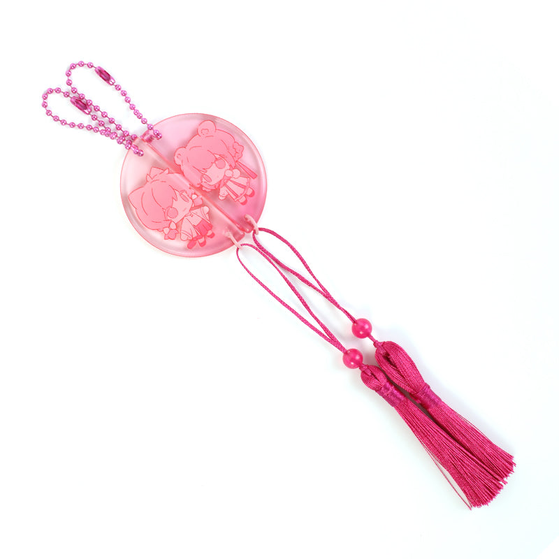 オリジナル角丸クリアアクリルキーホルダー