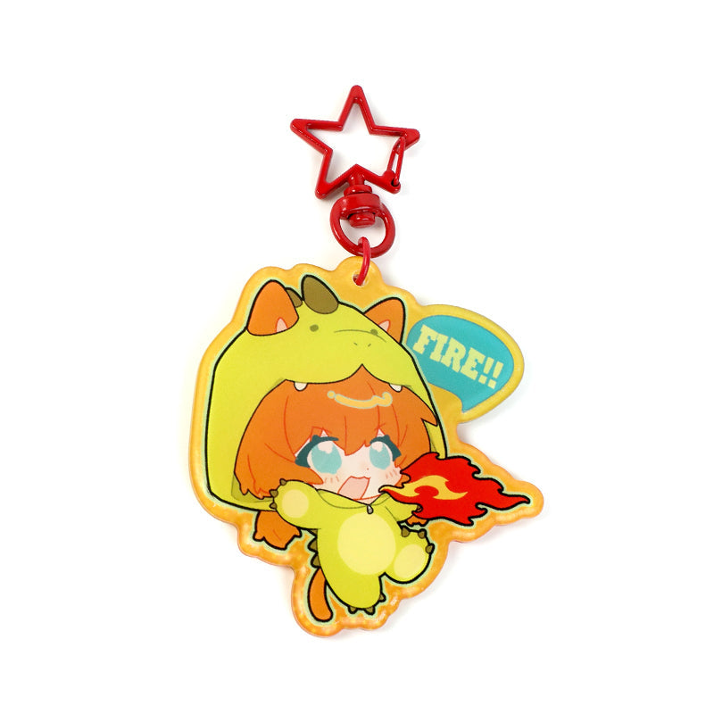 オリジナル角丸クリアアクリルキーホルダー