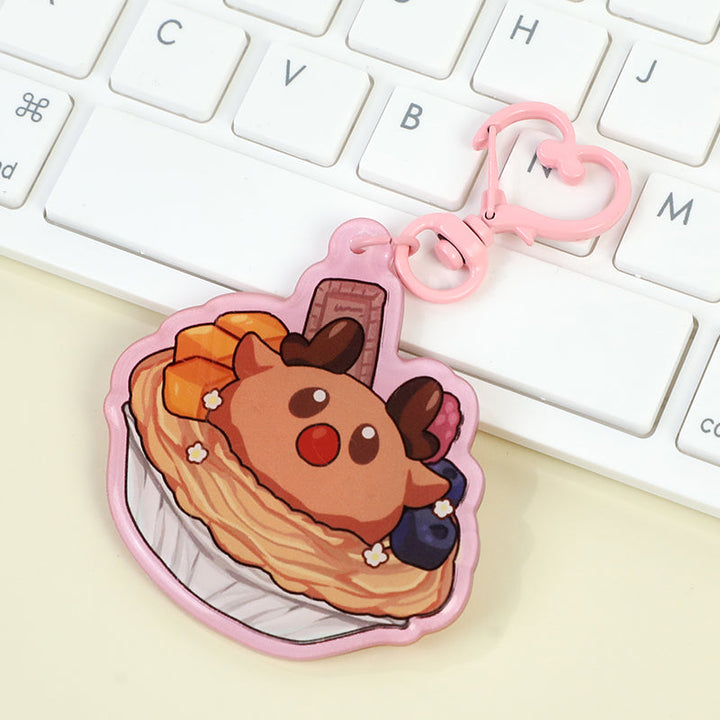 オリジナル角丸クリアアクリルキーホルダー