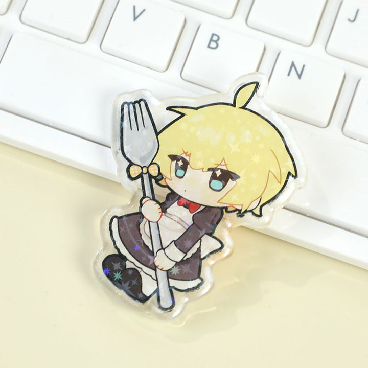 Custom Rounding Clear Acrylic Pins - VOGRACE
