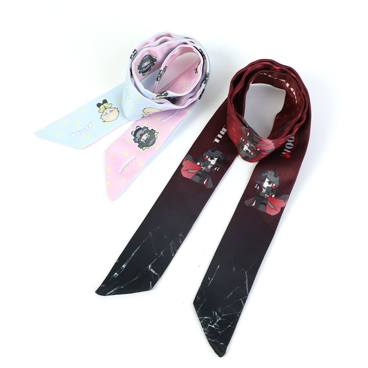 オリジナルシルク風スカーフヘアバンド