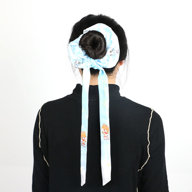オリジナルシルク風スカーフヘアバンド