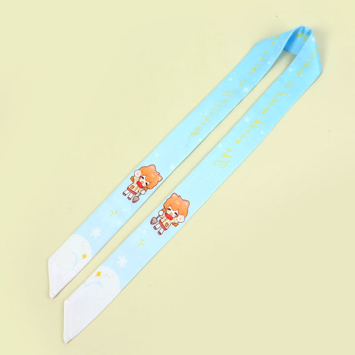 オリジナルシルク風スカーフヘアバンド