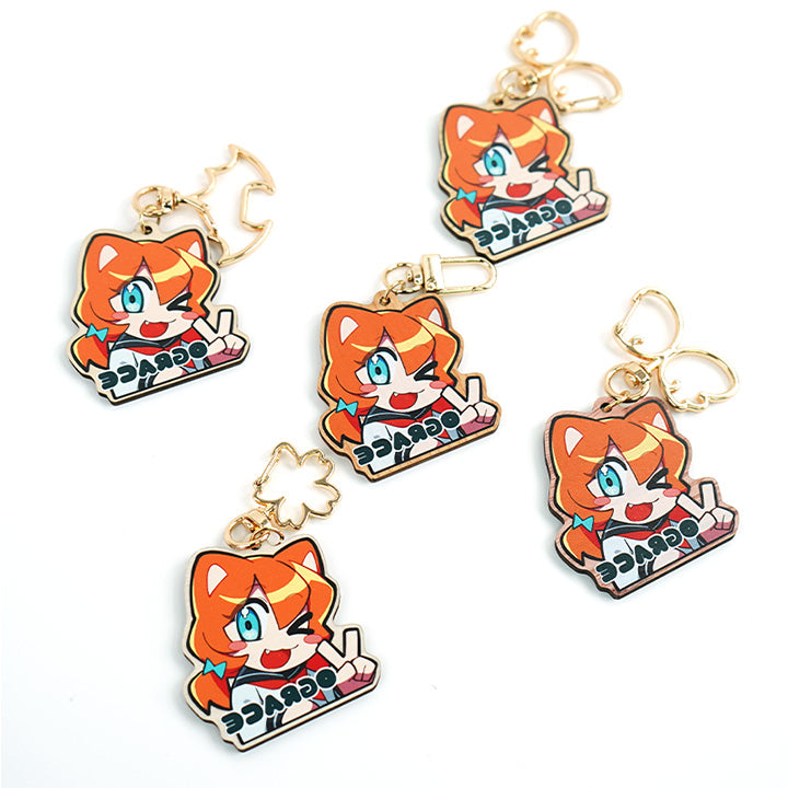 Custom Synthetic Wooden Keychains - VOGRACE