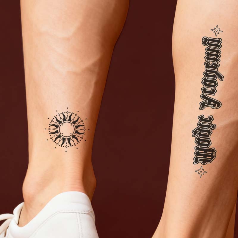 Custom Temporary Tattoo Sticker Sheets - VOGRACE