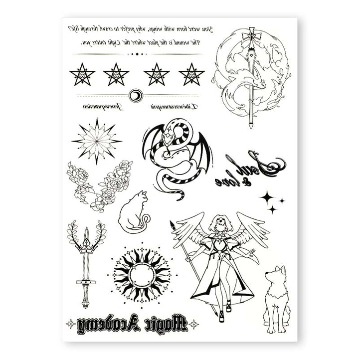 Custom Temporary Tattoo Sticker Sheets - VOGRACE