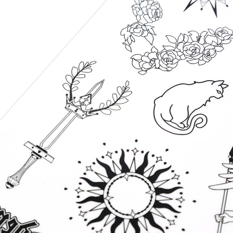 Custom Temporary Tattoo Sticker Sheets - VOGRACE