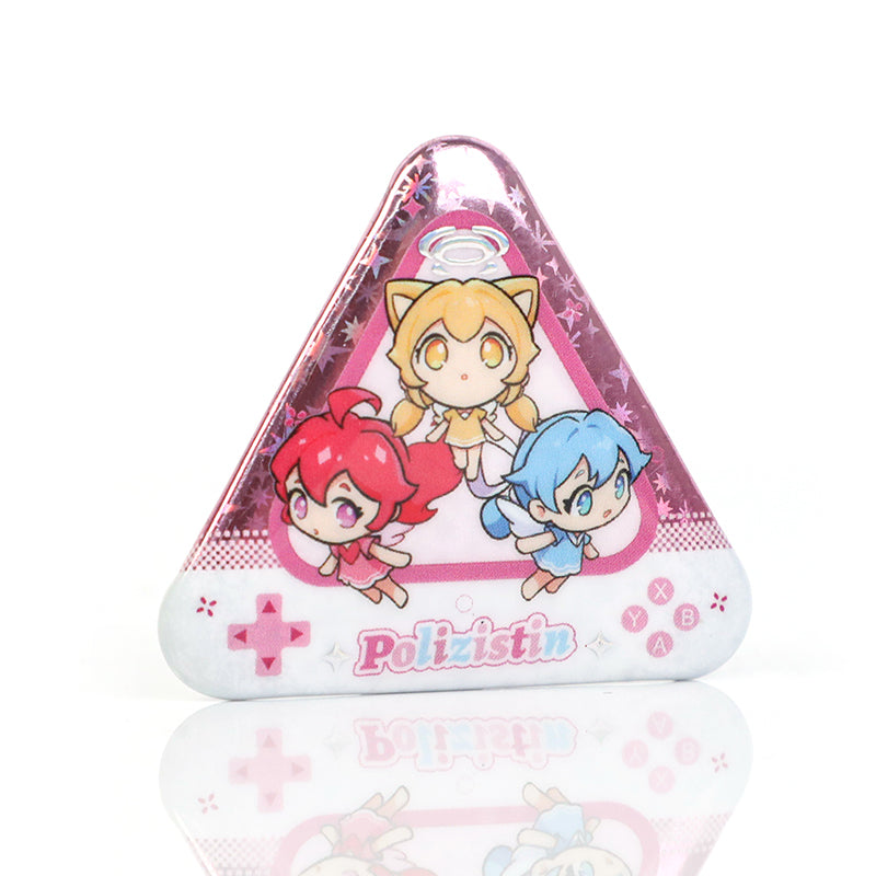 オリジナルミニ三角缶バッジ
