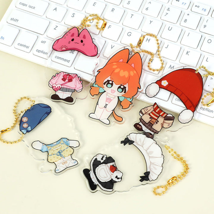 オリジナル極薄アクリルキーホルダー