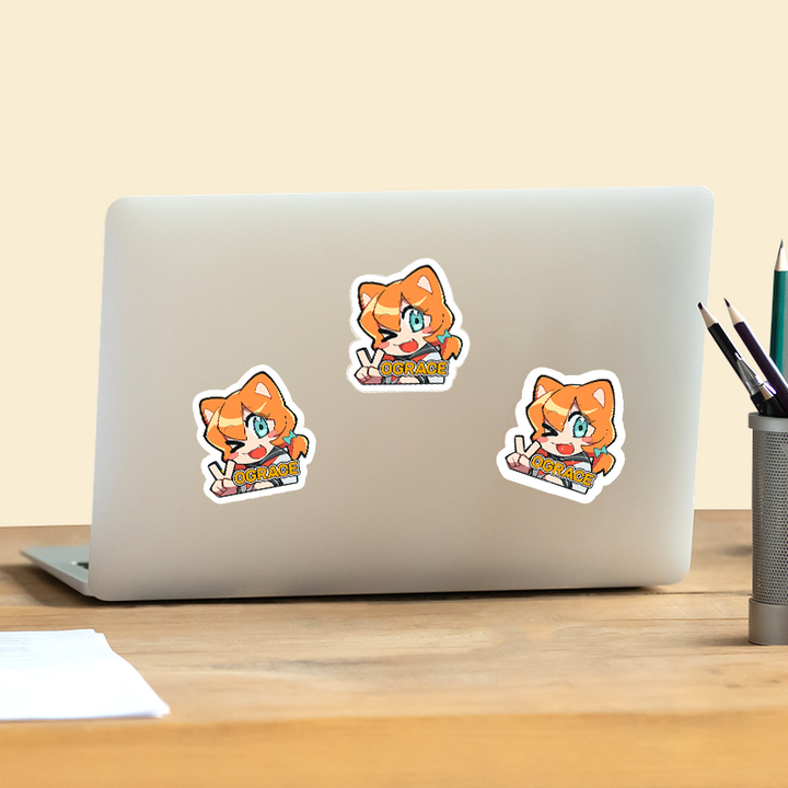 オリジナル和紙ステッカー