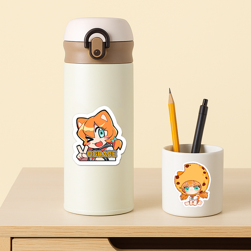 オリジナル和紙ステッカー