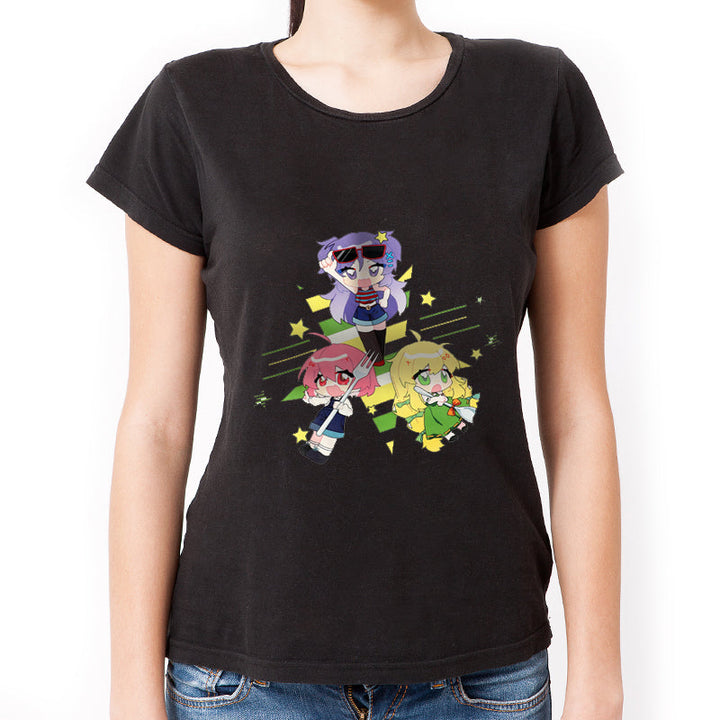 Custom Women T Shirts Printing Cotton Crew Neck T-Shirts - VOGRACE