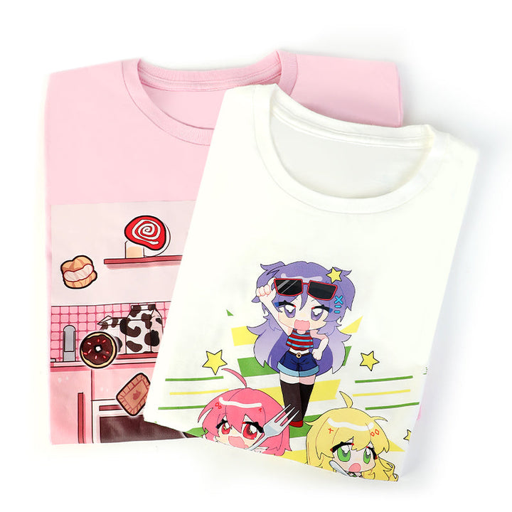 Custom Women T Shirts Printing Cotton Crew Neck T-Shirts - VOGRACE