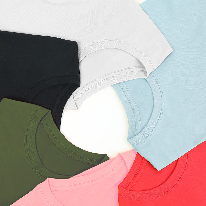 Custom Women T Shirts Printing Cotton Crew Neck T-Shirts - VOGRACE