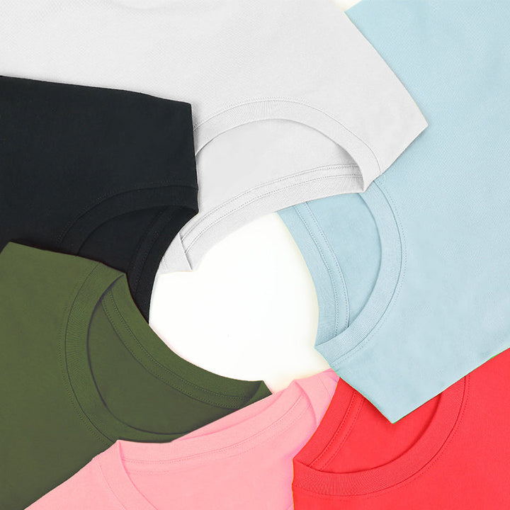 Custom Women T Shirts Printing Cotton Crew Neck T-Shirts - VOGRACE