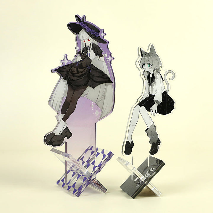 Custom X-Shaped Clear Acrylic Standees - VOGRACE