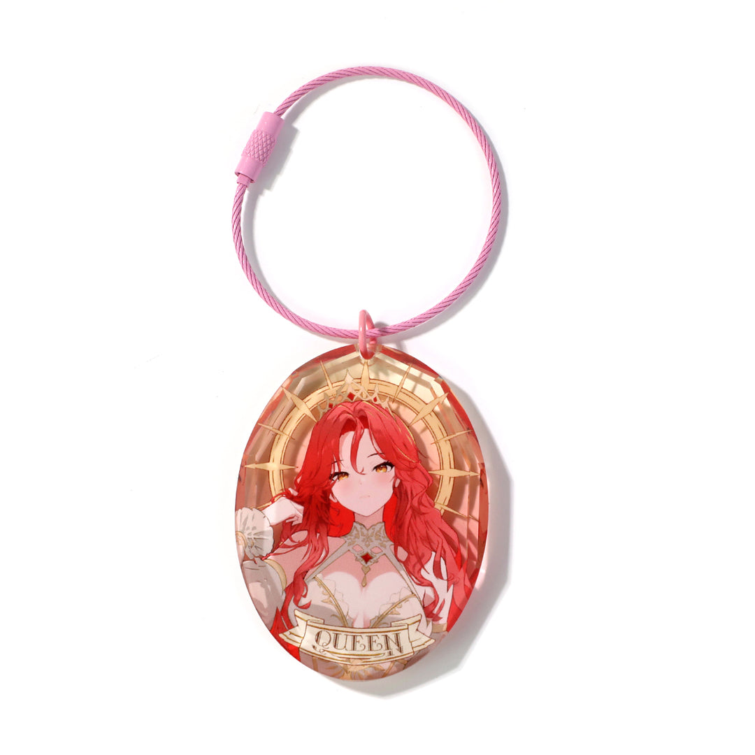 オリジナル宝石カット風アクリルキーホルダー