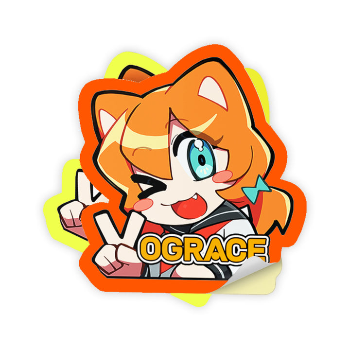 オリジナル蛍光ステッカー