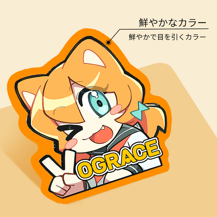 オリジナル蛍光ステッカー