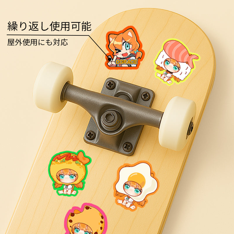 オリジナル蛍光ステッカー