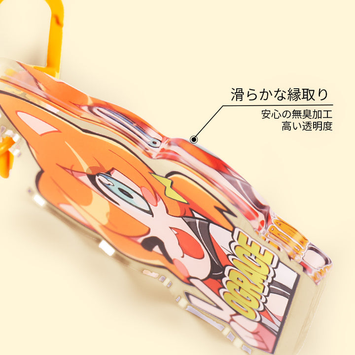 オリジナル箔押しアクリルキーホルダー