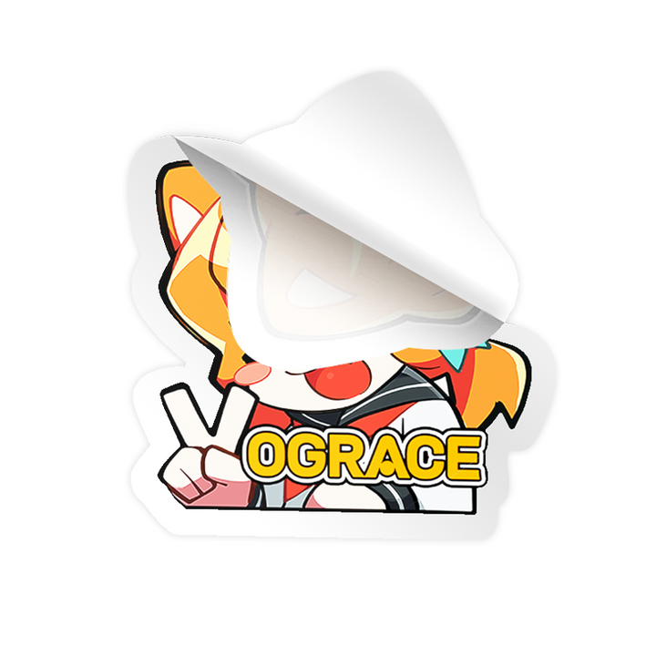 オリジナルパール紙ステッカー