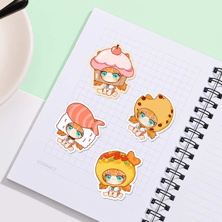 オリジナルパール紙ステッカー