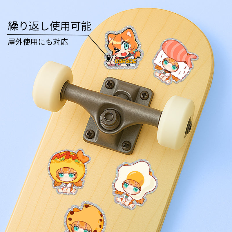 オリジナルスクエアホログラムステッカー