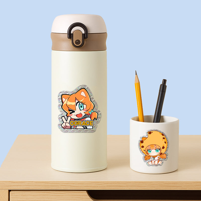 オリジナルスクエアホログラムステッカー