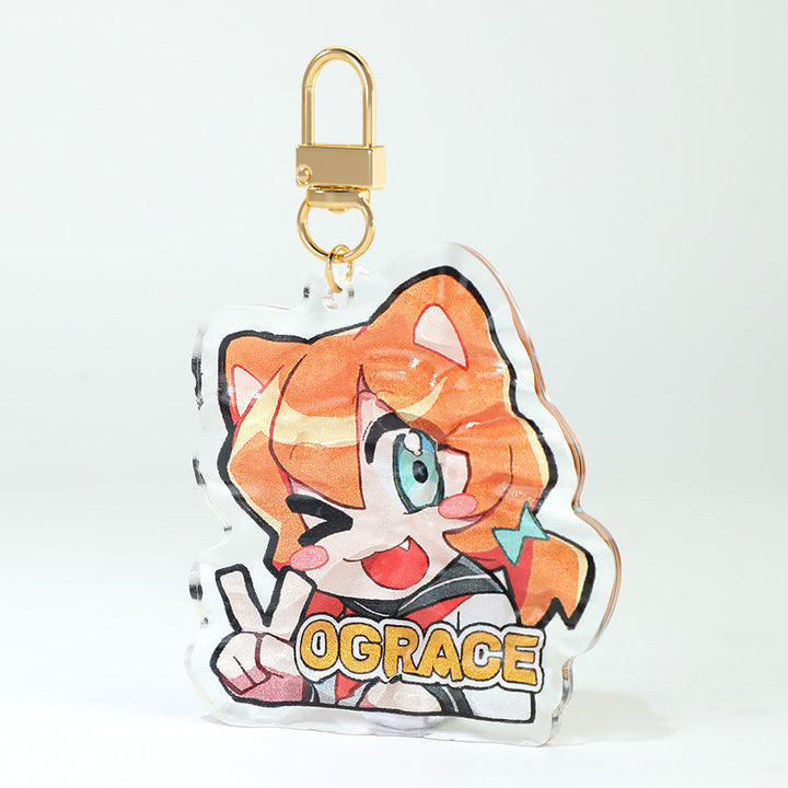 オリジナル水面アクリルキーホルダー