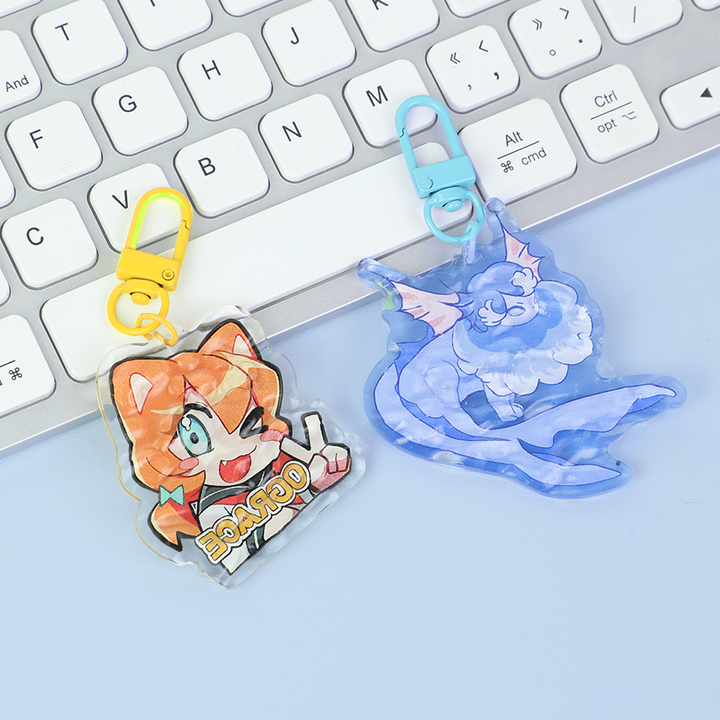 オリジナル水面アクリルキーホルダー