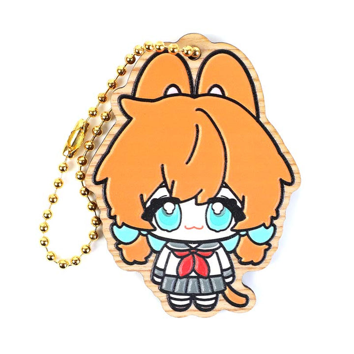 Custom Synthetic Wooden Soft Rubber Keychains - VOGRACE