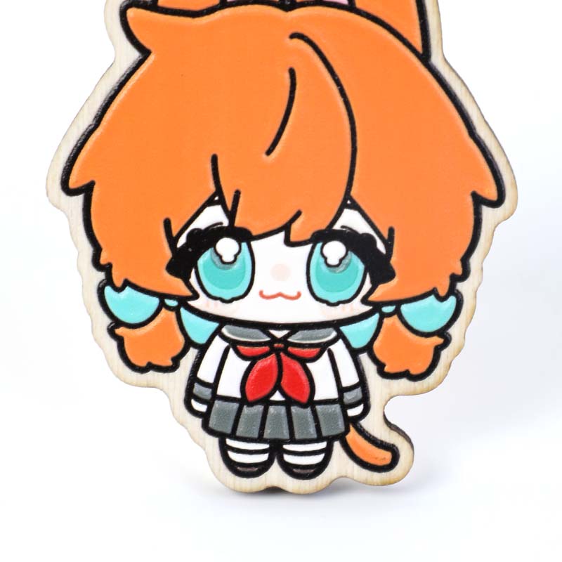 Custom Synthetic Wooden Soft Rubber Keychains - VOGRACE