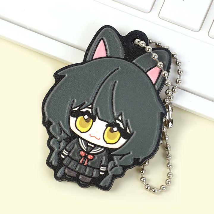 Custom Synthetic Wooden Soft Rubber Keychains - VOGRACE