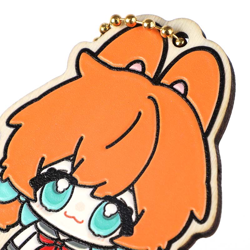 Custom Synthetic Wooden Soft Rubber Keychains - VOGRACE