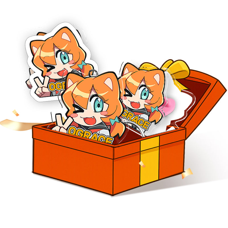 オリジナルキーホルダー＆ステッカー お試しパック（12点）