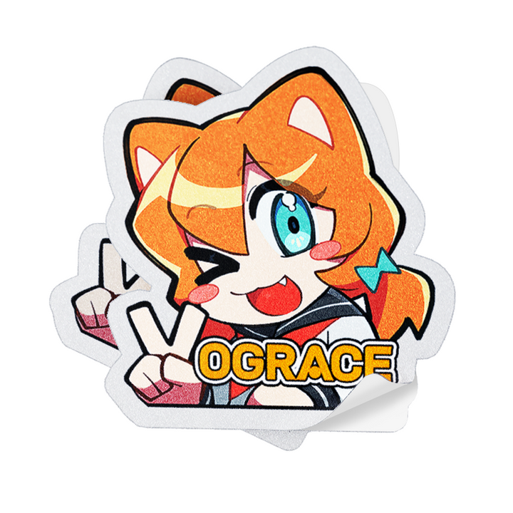 オリジナルつや消しステッカー