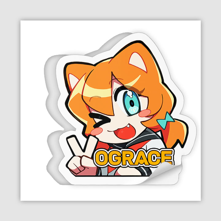 オリジナルダイカットステッカー