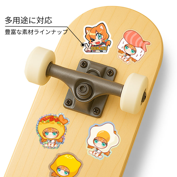 オリジナルダイカットステッカー