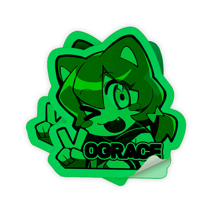 オリジナル蓄光ステッカー