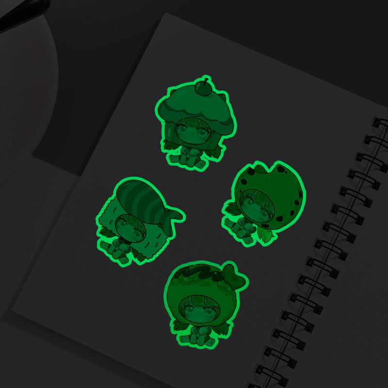 オリジナル蓄光ステッカー