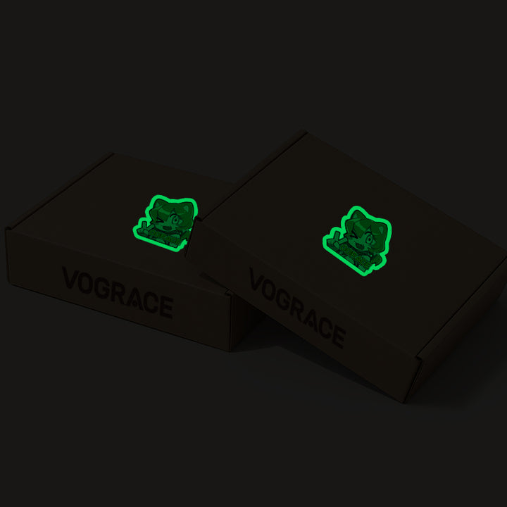 オリジナル蓄光ステッカー