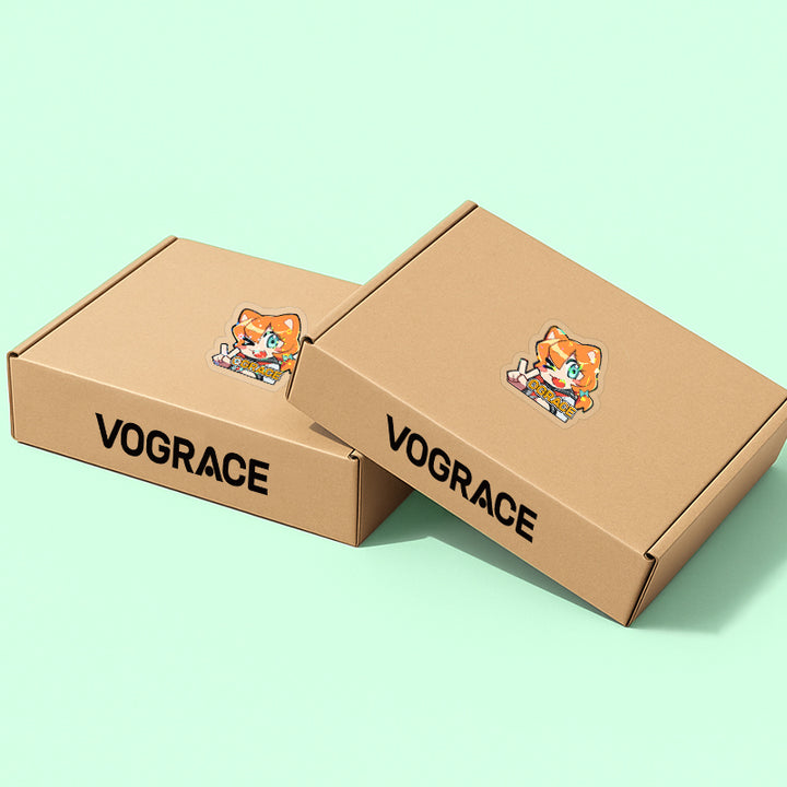 オリジナル全面ホログラムクリアステッカー