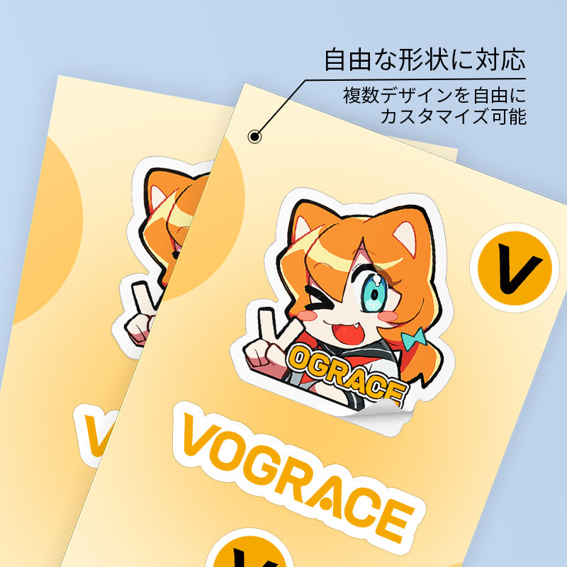 オリジナルキスカットステッカー