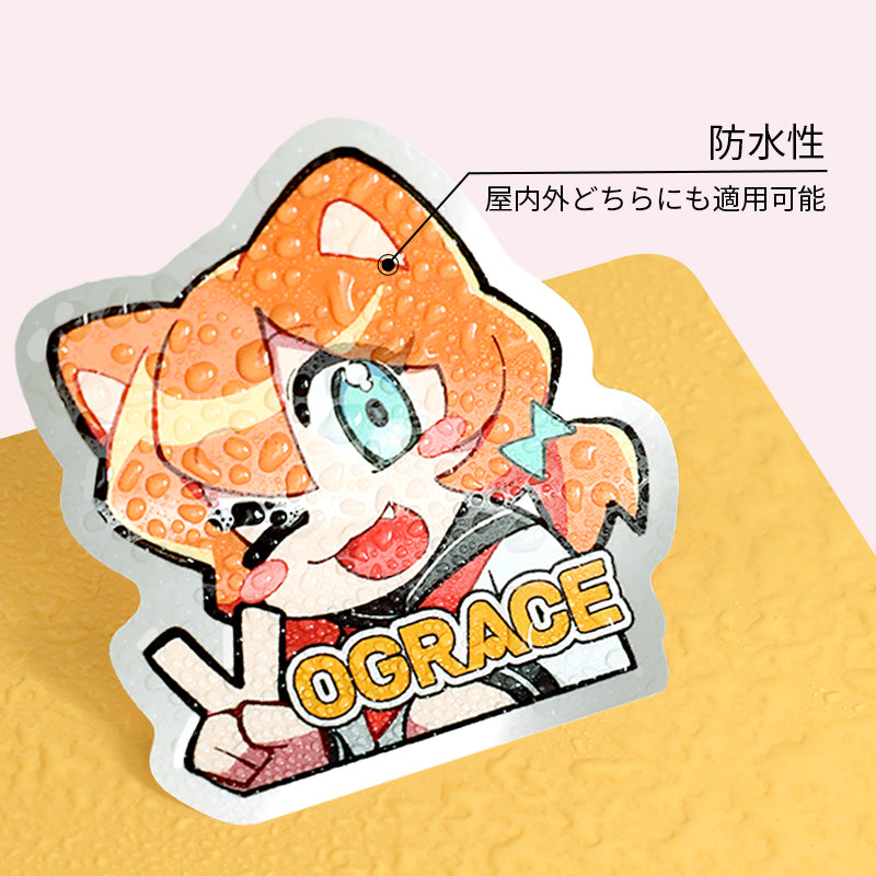 オリジナルミラーステッカー
