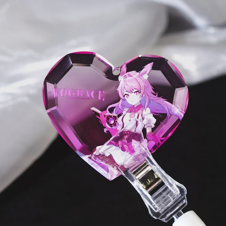 オリジナル宝石カット風アクリルキーホルダー